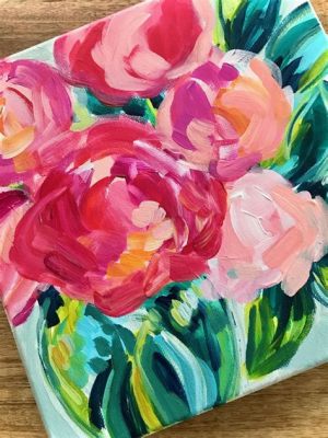 How to Paint Flowers with Acrylics on Canvas: Exploring the Artistic Synergy Between Nature and Creativity